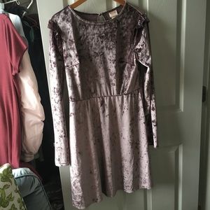 Purple Velvet Dress
